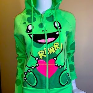 SWS Dinosaur Animal Zip-Up Sweater Love